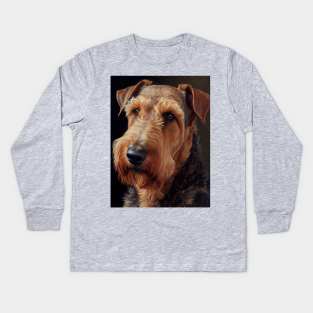 Airedale Terrier Kids Long Sleeve T-Shirt